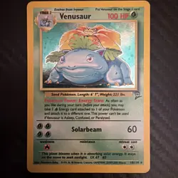 Pokemon TCG Venusaur Holo Rare Card 18/130 2000 Base Set 2 Excellent Condition - Image 1