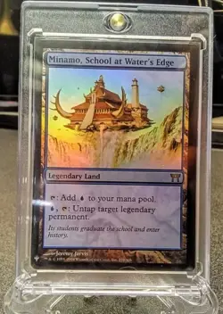 MTG FOIL Minamo, School at Water's Edge The List / Mystery Booster Rare - Image 1