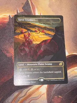 Savai Triome X1 Mtg Ikoria Nm Borderless Showcase - Image 1