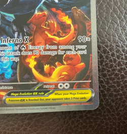 Mega Charizard X ex SIR 125/094 Phantasmal Flames Pokemon TCG Pack Fresh NM - M - Image 5