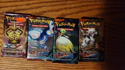 4 english pokemon cards booster packs xy phantom and primal clash - Image 1