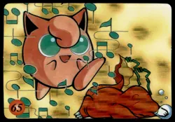 1999 Vending Machine Sticker Jigglypuff Lullaby Unlicensed Japanese #65 Prism - Image 1