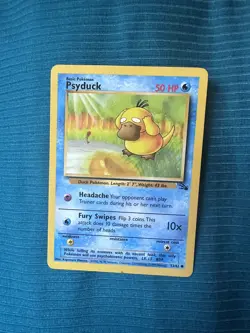Pokemon TCG Psyduck Fossil 53/62 Regular 1st Edition Common - Image 1