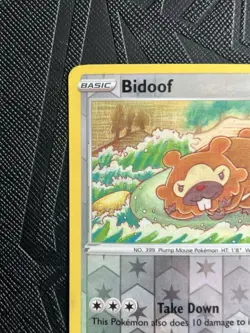Pokemon TCG Bidoof (Peelable Ditto) 059/078 Pokemon GO Reverse Holo (English)-LP - Image 4