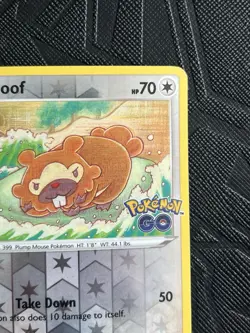 Pokemon TCG Bidoof (Peelable Ditto) 059/078 Pokemon GO Reverse Holo (English)-LP - Image 5