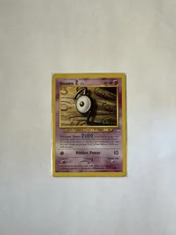 Pokemon TCG Unown (G) 27/105 Neo Destiny Unlimited Non-Holo Rare Vintage - Image 1