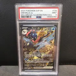 2024 POKEMON SVP EN-SV BLACK STAR PROMO #132 GRENINJA EX PSA 9 - Image 1