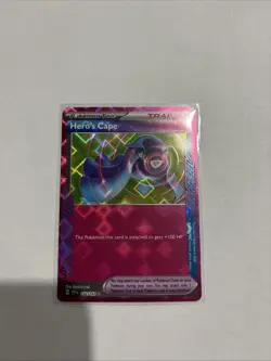 Pokemon TCG Hero's Cape 152/162 Temporal Forces Ace Spec - Image 1