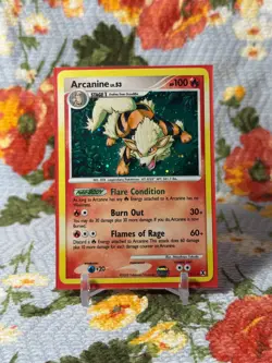 Pokemon Arcanine Lv. 53 1/111 Platinum Rising Rivals 2009 MP - Image 1