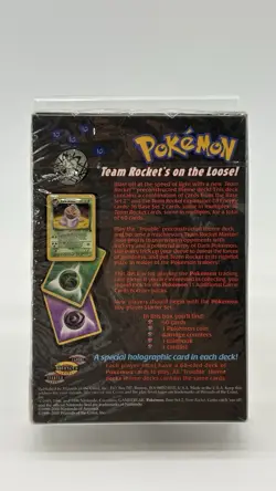 Pokemon VINTAGE TCG 1999 - Team Rocket Trouble Theme Deck - SEALED! - Image 2