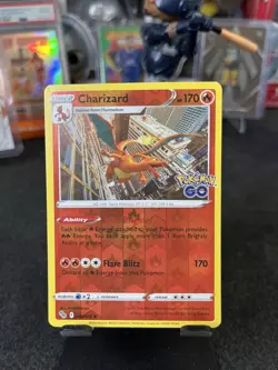 Pokemon TCG Charizard Pokemon Go 010/078 Reverse Holo Rare - Image 1