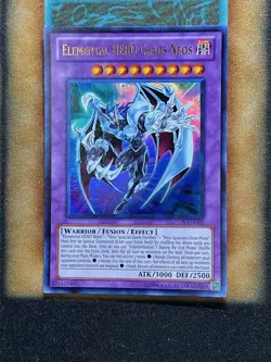 Yugioh Elemental HERO Chaos Neos LCGX-EN065 Ultra Rare LP - Image 1