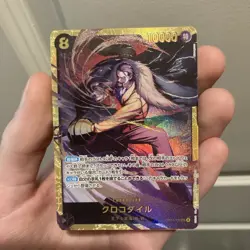 Crocodile OP14-120 SEC Secret Rare The Azure Sea's Seven One Piece TCG JP - Image 1
