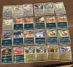94x Black Bolt White Flare Pokeball Reverse Holo Pokemon Card Lot - Image 3