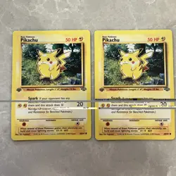 Pokemon TCG Pikachu 60/64 Jungle 1st Edition LP - 2 cards lot of 2 - Image 2