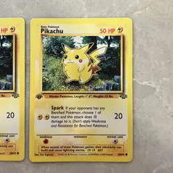 Pokemon TCG Pikachu 60/64 Jungle 1st Edition LP - 2 cards lot of 2 - Image 4
