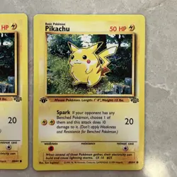 Pokemon TCG Pikachu 60/64 Jungle 1st Edition LP - 2 cards lot of 2 - Image 5