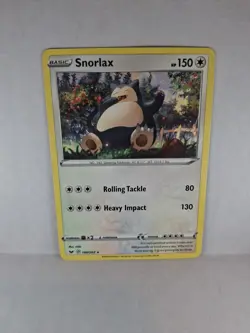 Snorlax 140/202 - Sword & Shield - Non-Holo Rare - Pokemon Card TCG - LP - Image 1