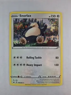 Snorlax 140/202 - Sword & Shield - Non-Holo Rare - Pokemon Card TCG - LP - Image 4