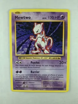 Pokemon TCG Mewtwo Non-Holo Card 51/108 Evolutions - Image 3