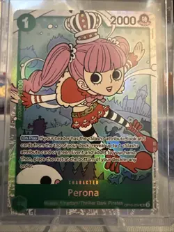 One Piece CCG Perona OP12-034 Super Rare Legacy of The Master Foil Card Mint - Image 1