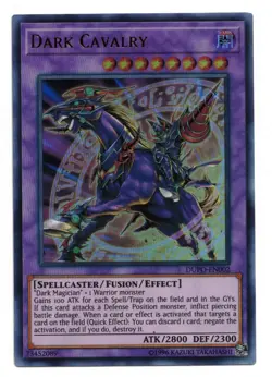 Yu-Gi-Oh Card: Dark Cavalry DUPO-EN002 Ultra Rare Unlimited Edition! NM - Image 1