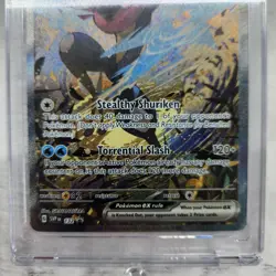 Pokemon TCG - Greninja ex 132 Scarlet & Violet Promo Cards Holo W/ display case - Image 3