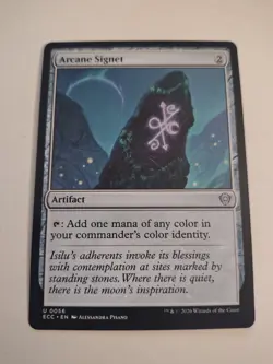 1 X MTG Magic The Gathering Lorwyn Eclipsed Arcane Signet unc card exc cond - Image 1