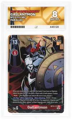 Gallantmon - BT13-111 SEC Parallel VS Royal Knight - ACE 8 - Digimon Card Game - Image 2