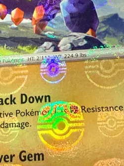 Pokemon TCG Boldore (MASTER BALL) 047/086 White Flare Holo NM (PLUS BONUS CARD) - Image 2
