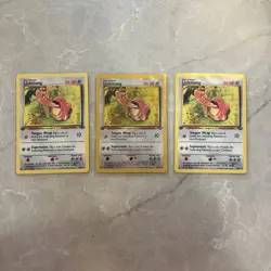 Pokemon TCG - First Edition 1st Lickitung 38/64 Jungle Regular - Lot of 3 cards - Image 1