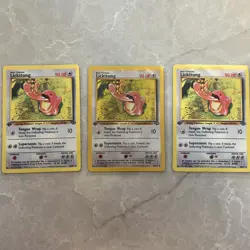 Pokemon TCG - First Edition 1st Lickitung 38/64 Jungle Regular - Lot of 3 cards - Image 2