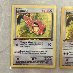 Pokemon TCG - First Edition 1st Lickitung 38/64 Jungle Regular - Lot of 3 cards - Image 3
