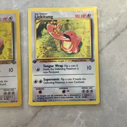 Pokemon TCG - First Edition 1st Lickitung 38/64 Jungle Regular - Lot of 3 cards - Image 5
