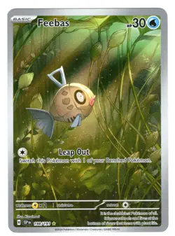 Feebas 198/191 Surging Sparks Illustration Rare Pokemon Card NM - Image 1