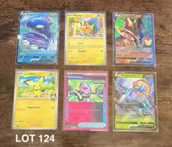 ⚡ Pokemon Card Lot 124 | Kyogre Zamazenta Pikachu Ethan’s Pichu | Free Ship 🚀 - Image 1