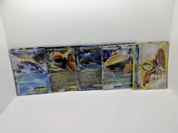 Lot of 5 Jumbo Oversized Pokemon Cards: Snorlax GX, Kingdra EX, Dragonite EX etc - Image 1