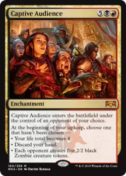MTG Captive Audience, Ravnica Allegiance, Damaged, English - Image 1