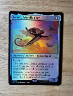 MTG FOIL Momo, Friendly Flier - Avatar: The Last Airbender #29 - Image 2