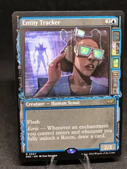 MTG Entity Tracker 0307 Duskmourn: House of Horror Regular Showcase NM - Image 1