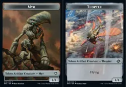 Myr // Thopter (010) Double-sided Token Light Play, English Magic the Gathering - Image 1