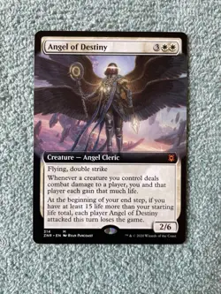 MTG Angel of Destiny NM Extended Art Zendikar Rising M 314 ZNR EDH Magic - Image 1