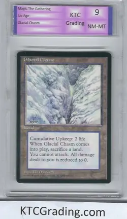 Magic the Gathering MTG Ice Age Glacial Chasm Graded NM-MT KTCGrading - Image 1