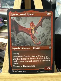 MTG *Ganax, Astral Hunter etched foil X1* (NM) Baldur's Gate Magic the Gathering - Image 1