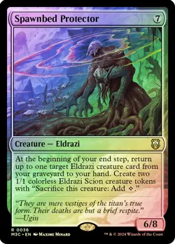 MTG RIPPLE FOIL Spawnbed Protector - Modern Horizons 3 Commander #036 - Image 1