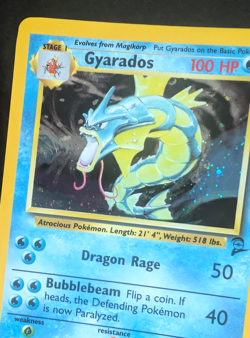 Pokemon TCG: Gyarados 7/130 Base Set 2 WoTC Holo Rare - Image 5