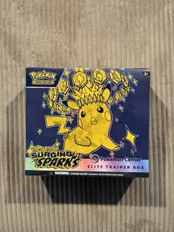 Pokemon Surging Sparks ETB Pokemon Center Exclusive Edition New Factory Sealed - Image 1