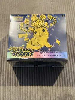 Pokemon Surging Sparks ETB Pokemon Center Exclusive Edition New Factory Sealed - Image 2