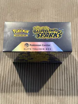 Pokemon Surging Sparks ETB Pokemon Center Exclusive Edition New Factory Sealed - Image 3