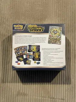 Pokemon Surging Sparks ETB Pokemon Center Exclusive Edition New Factory Sealed - Image 4